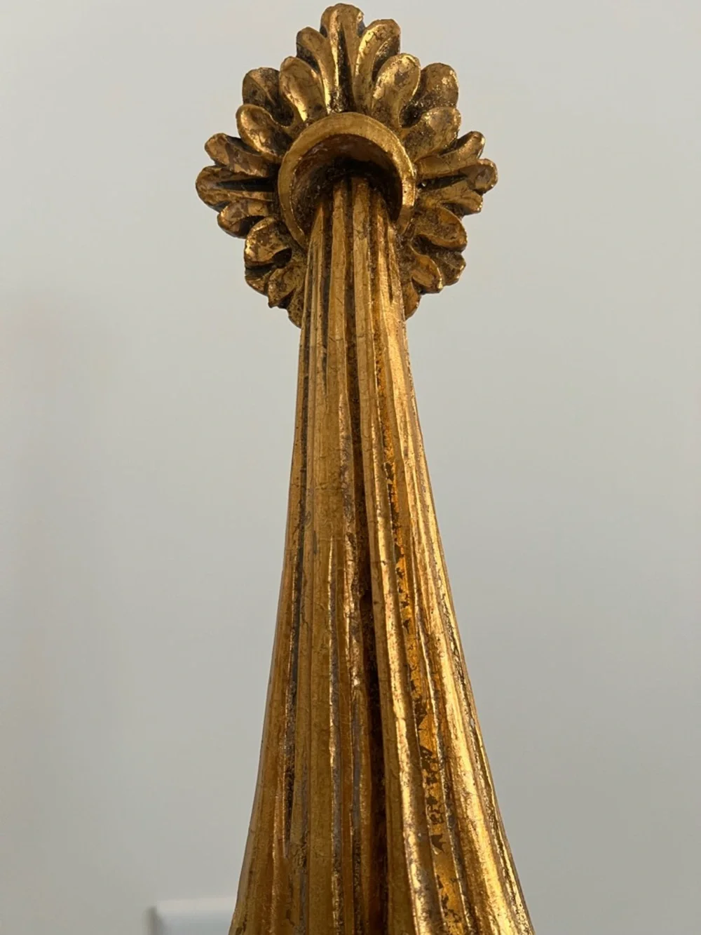 Vtg Hollywood Regency Resin Draped Fabric With Tassels ,gold Finish Wall Hang